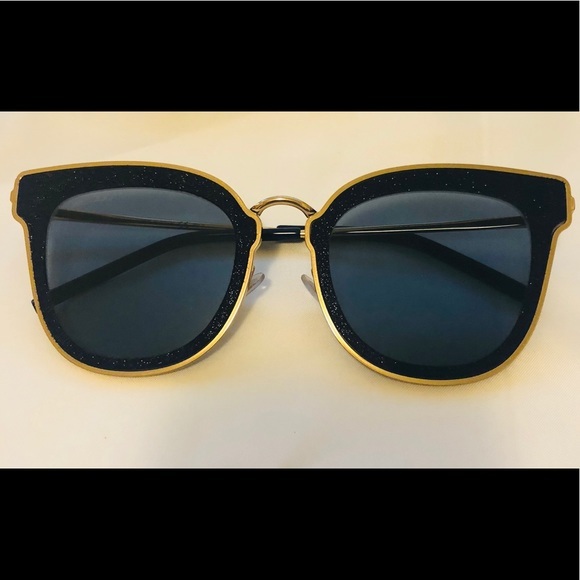 New Jimmy Choo Nile Over-sized Bling Sunglasses - Picture 5 of 7